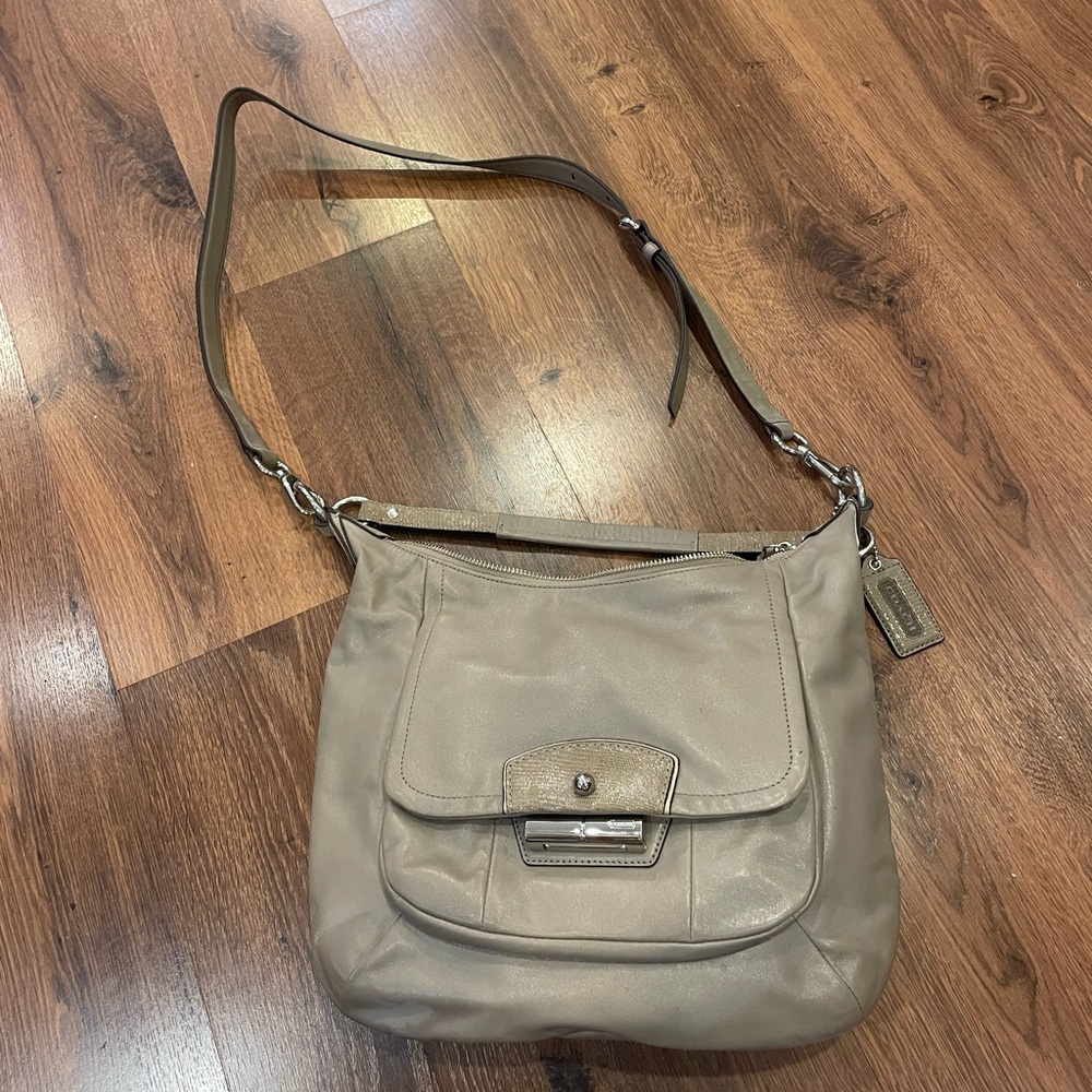 Elegant Taupe Shoulder Bag